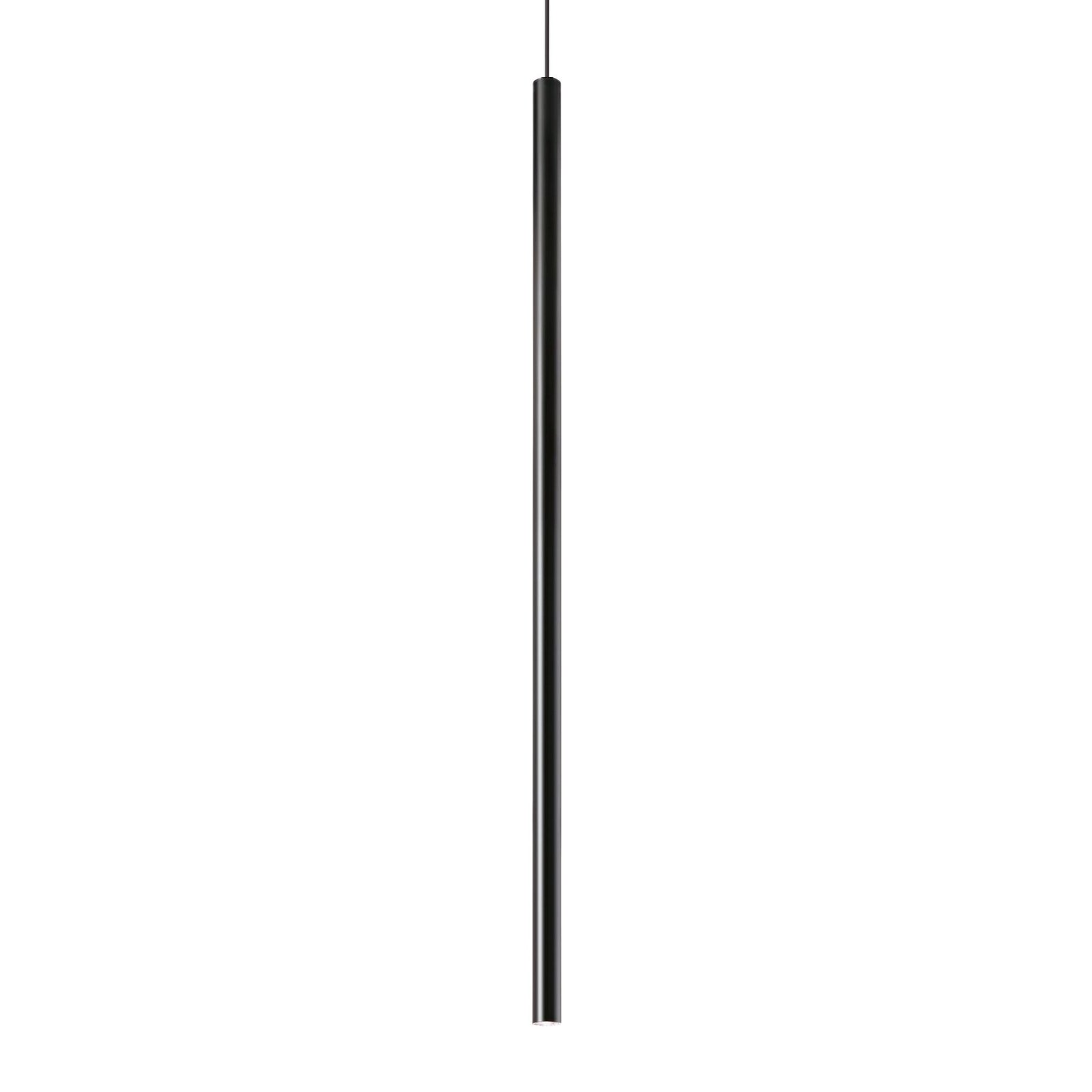 Ideal Lux hengelampe Ultrathin Round 100 cm svart DALI