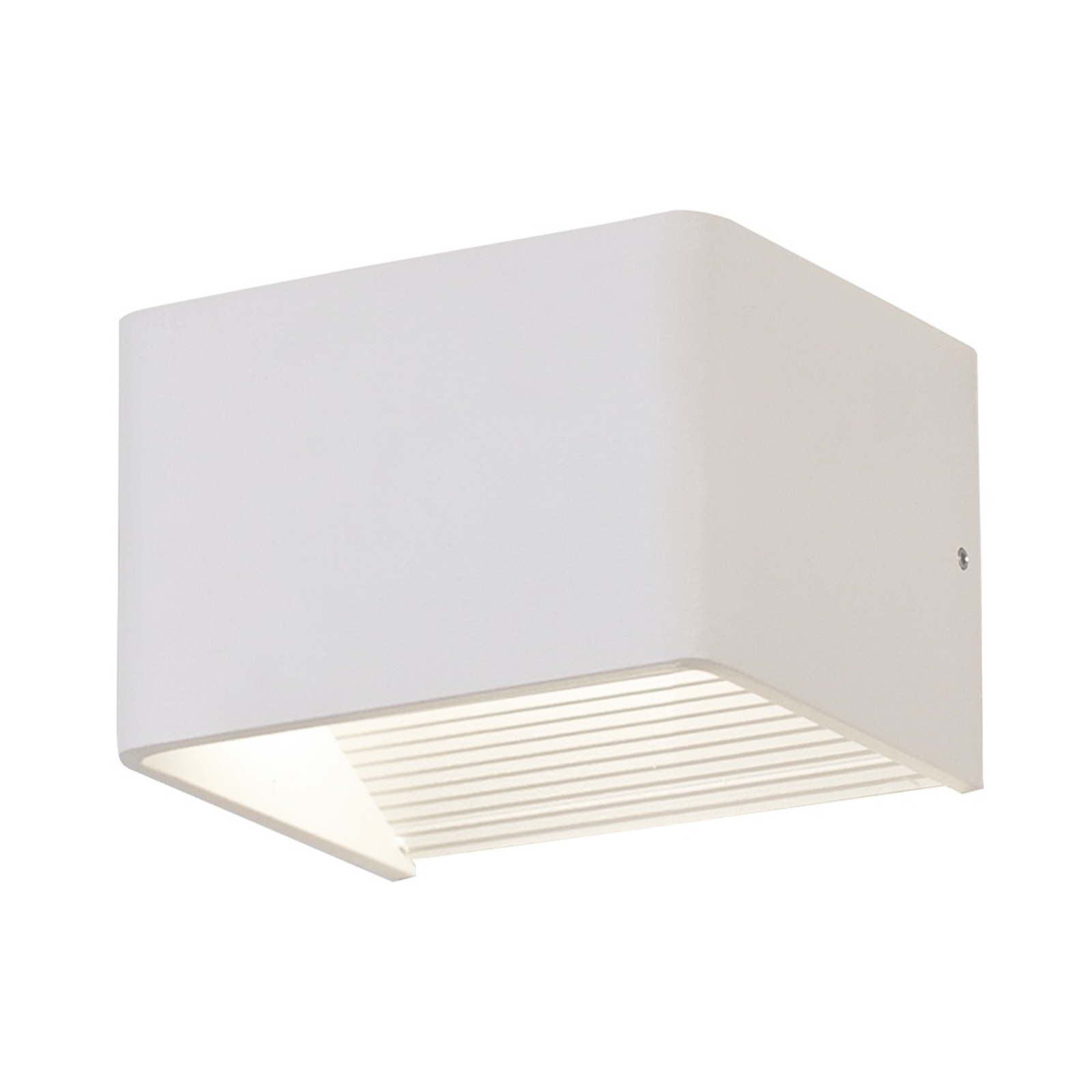 Kinkiet LED Icon, biały, góra/dół, szerokość 12 cm