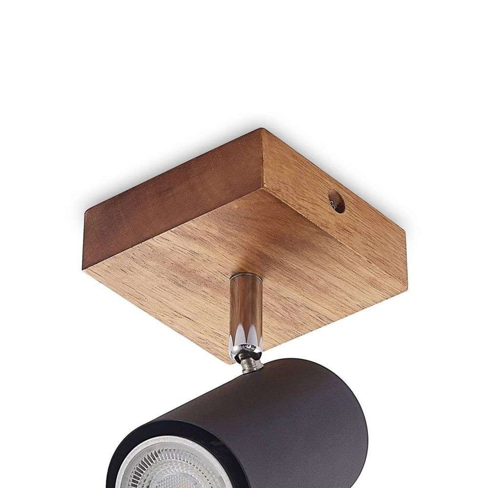 Maniva Plafonieră Black/Wood - Lindby