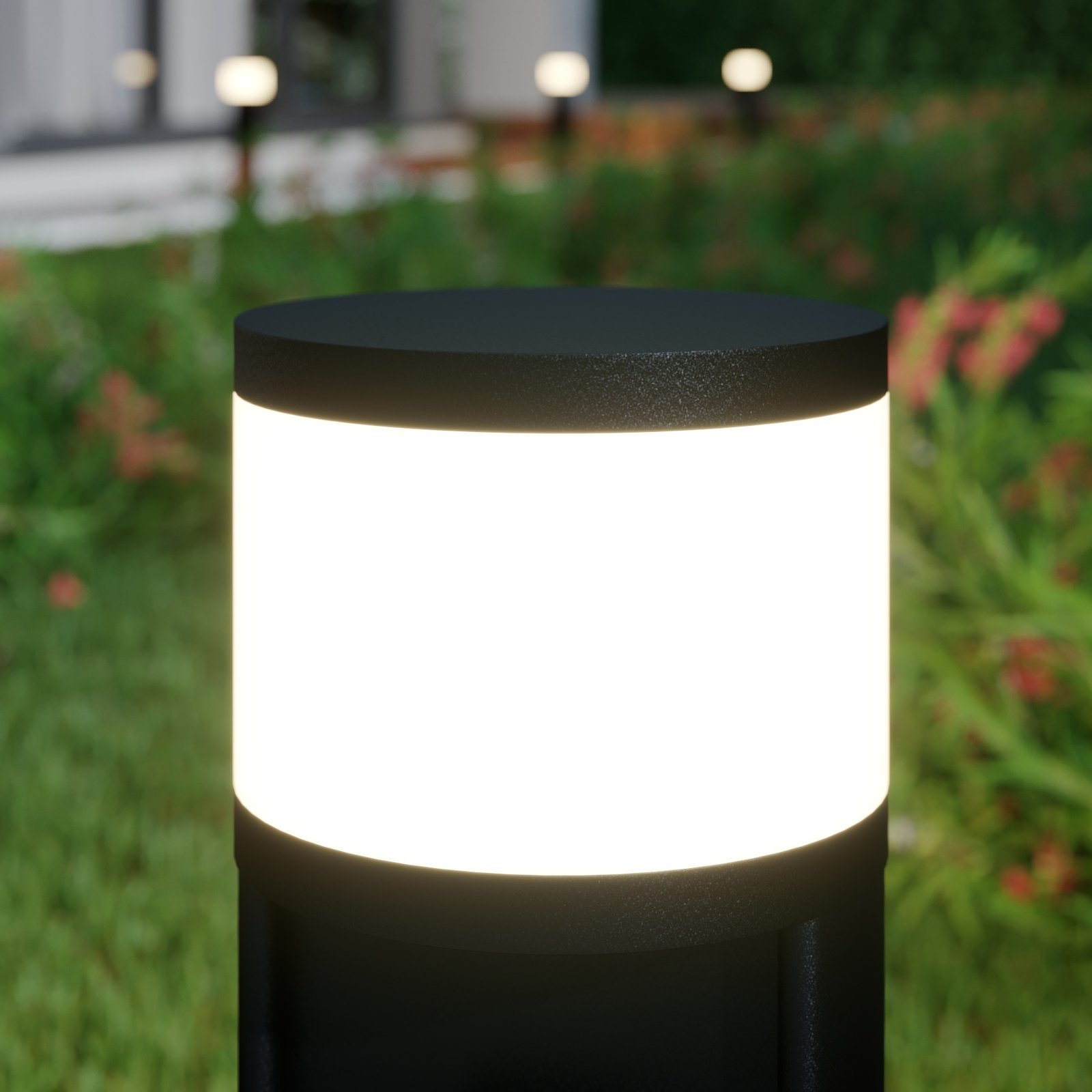 Corban Buiten Tuinlamp w/2 Power Strip Graphite - Lucande
