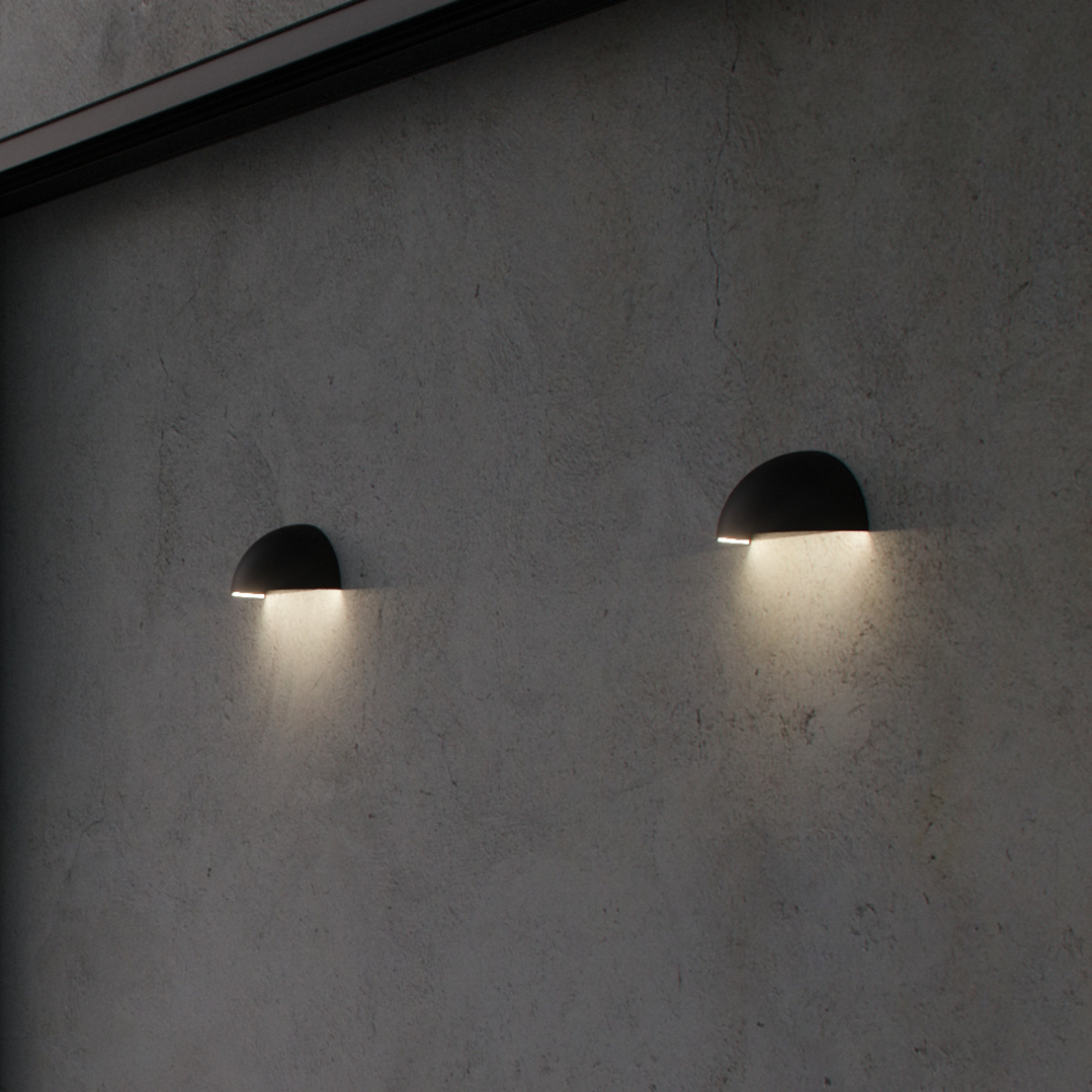 LED-Außenwandleuchte Arcus Smart, schwarz