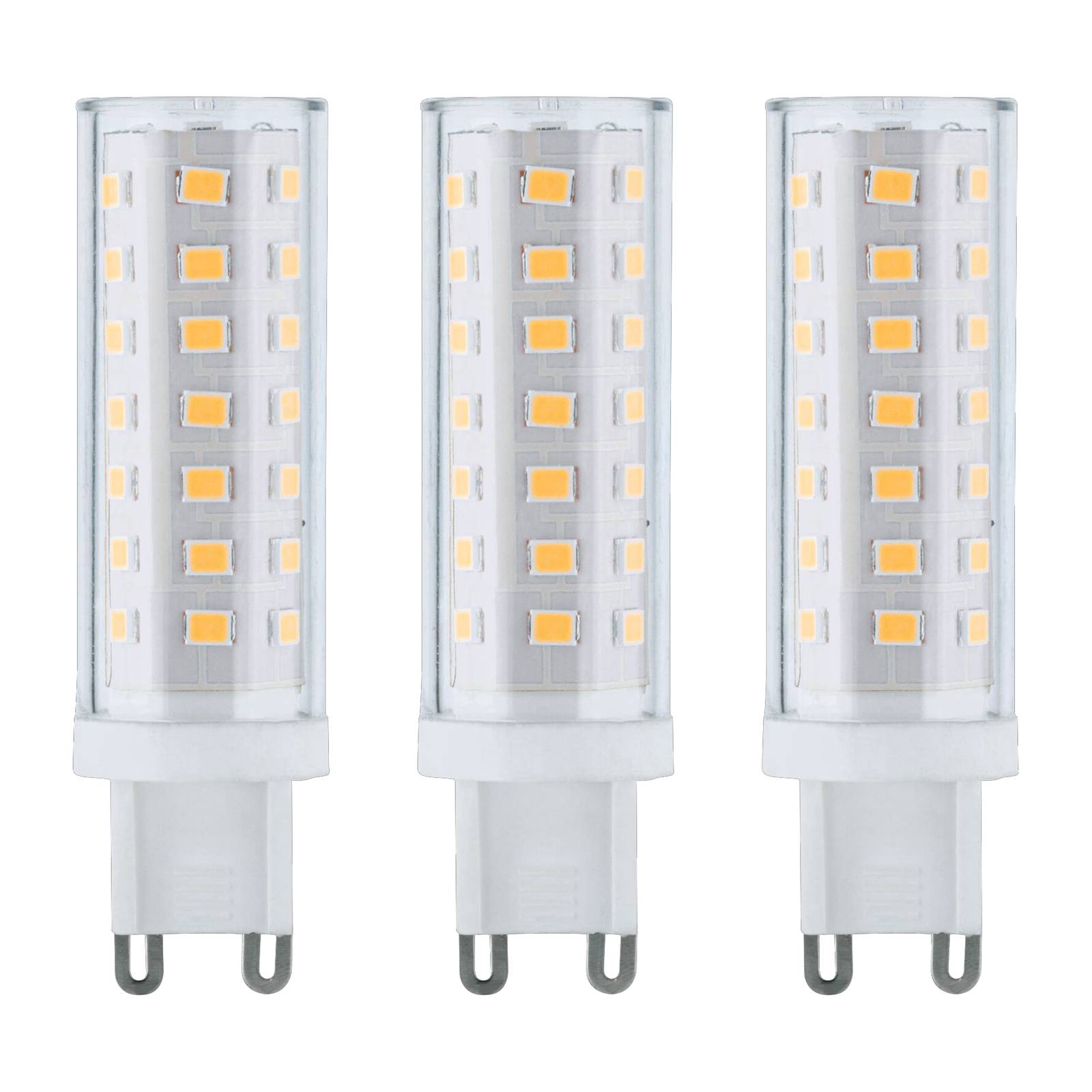 Paulmann 2-kantainen LED-lamppu G9 5W 2700K 3 kpl