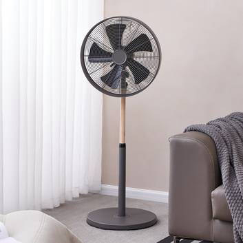 Starluna Gergo ventilateur sur pied, hévéa, gris
