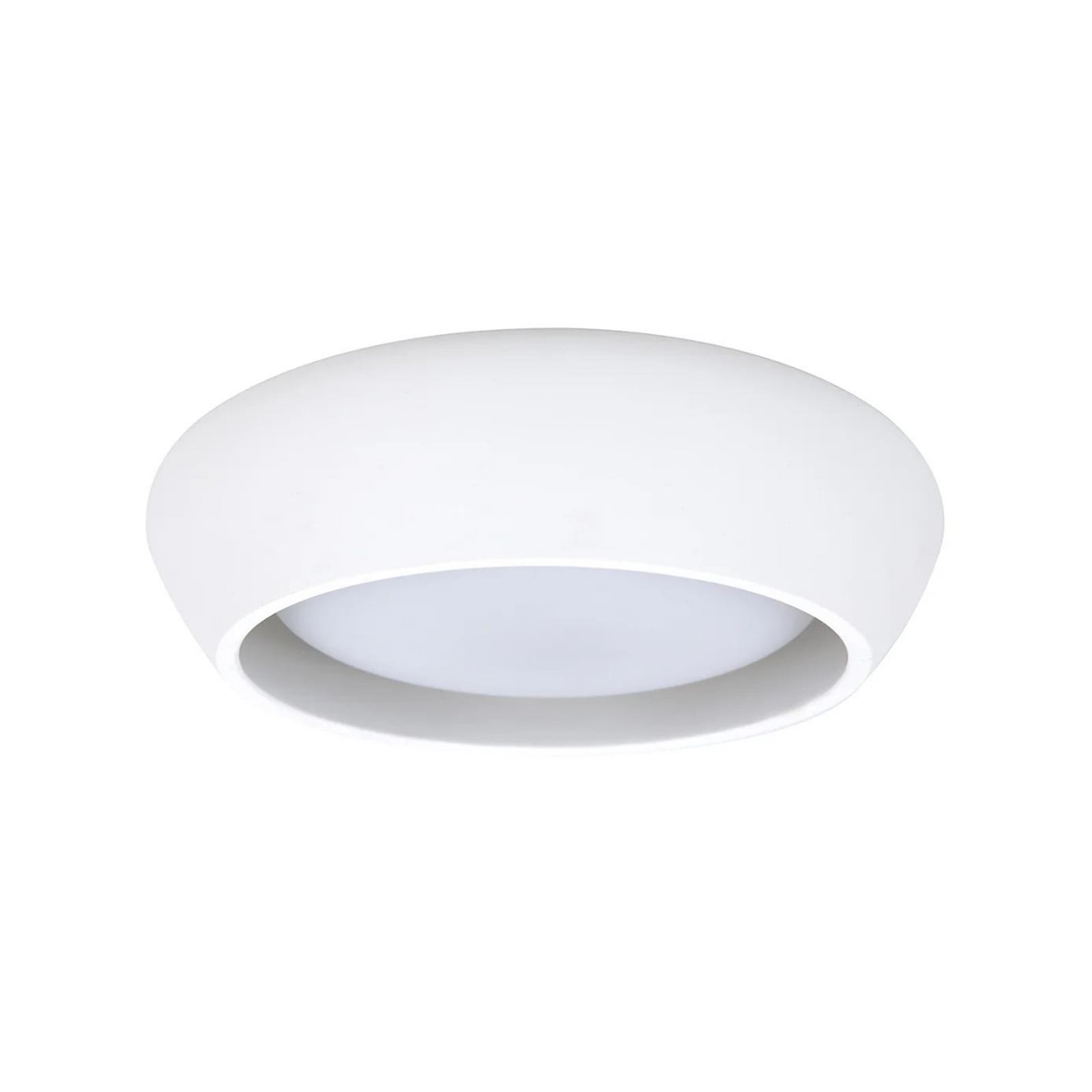 Candeeiro de teto Fjord, branco, gesso, Ø 28 cm, GX53 - Beacon Candeeiro de teto Fjord, branco, gesso, Ø 28 cm, GX53 - Beacon
