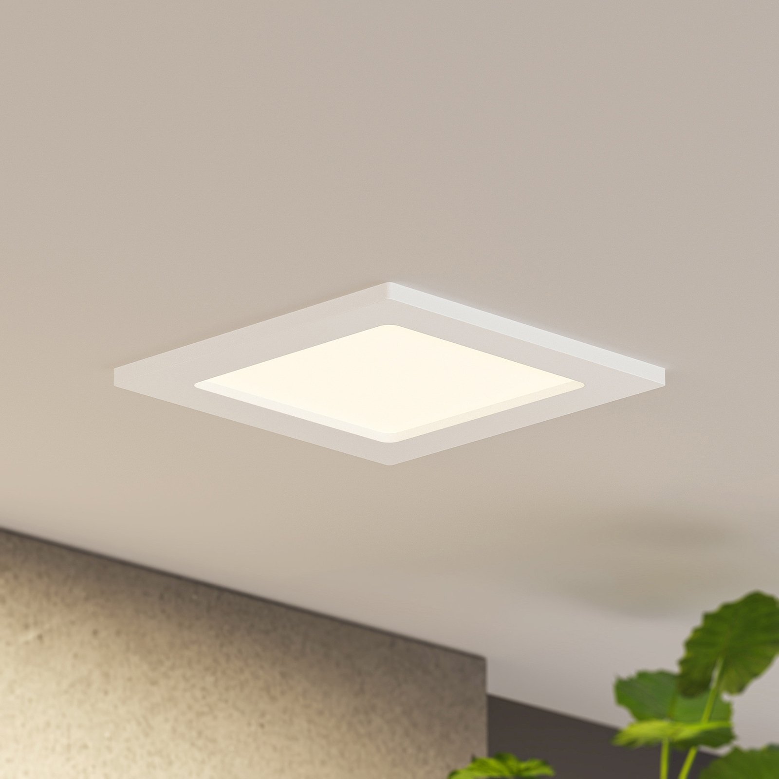 Prios lampe encastrable LED Helina, blanc, 11,5 cm, intensité variable