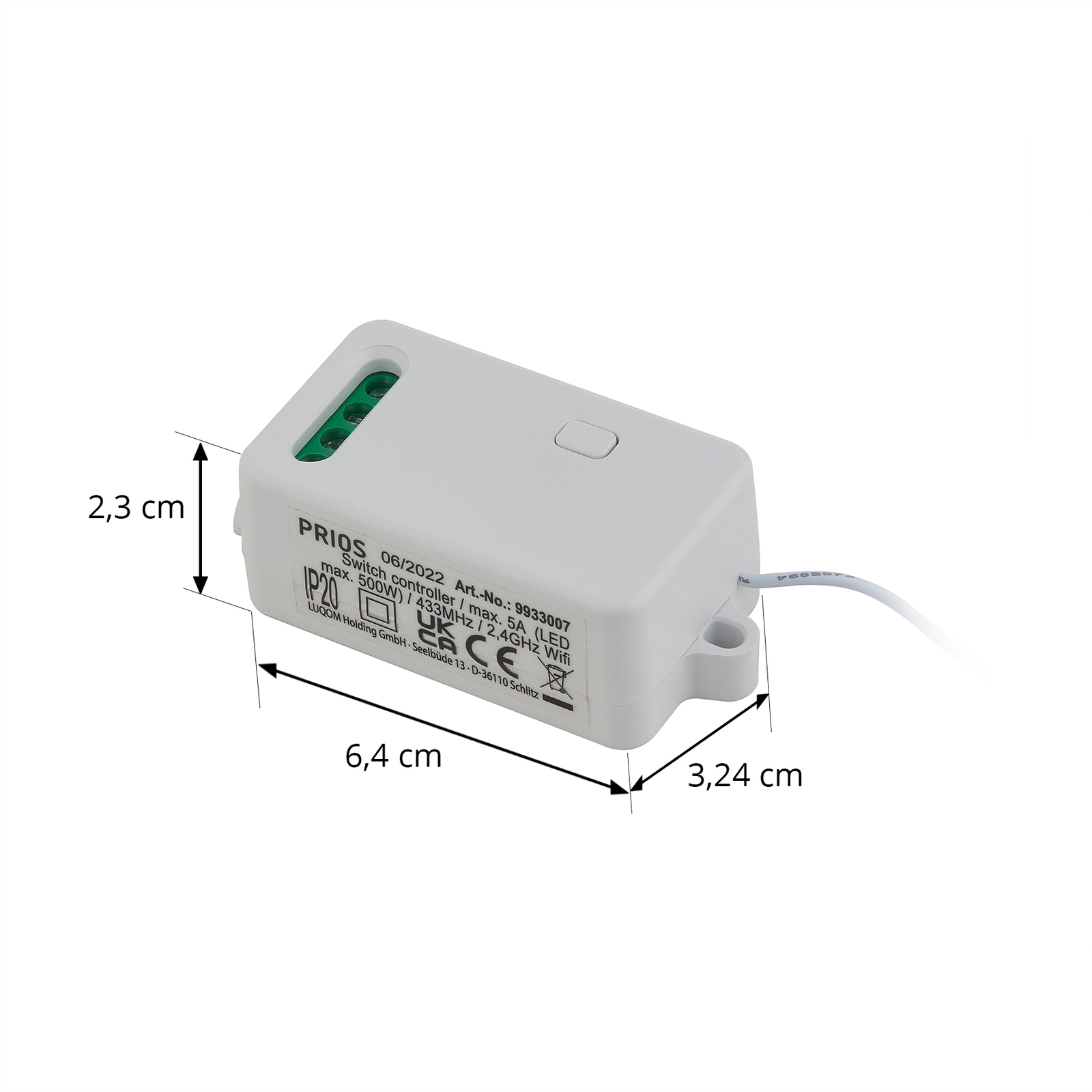 Receptor WiFi Evasko de Prios para interruptores de pared inalámbricos