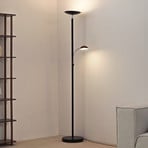 Lindby LED mennyezeti mosó Malea, 180 cm, fekete, olvasókarral