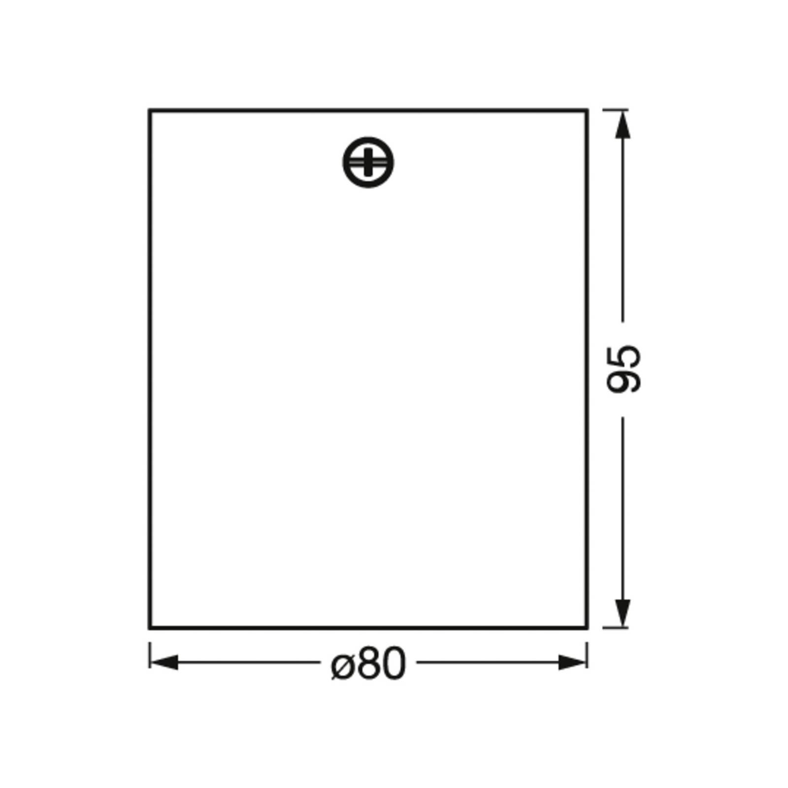 Reflektor sufitowy OSRAM ROUND, czarny, Ø 8 cm, metal, GU10