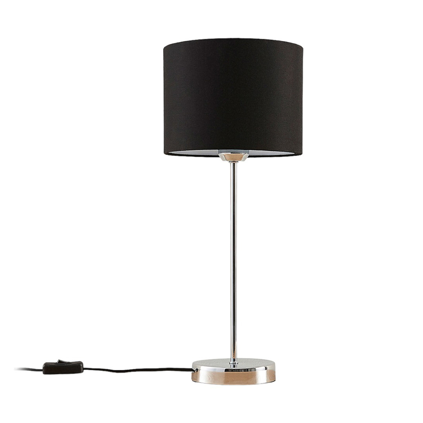 Annatina – lampa stołowa z kloszem z tkaniny