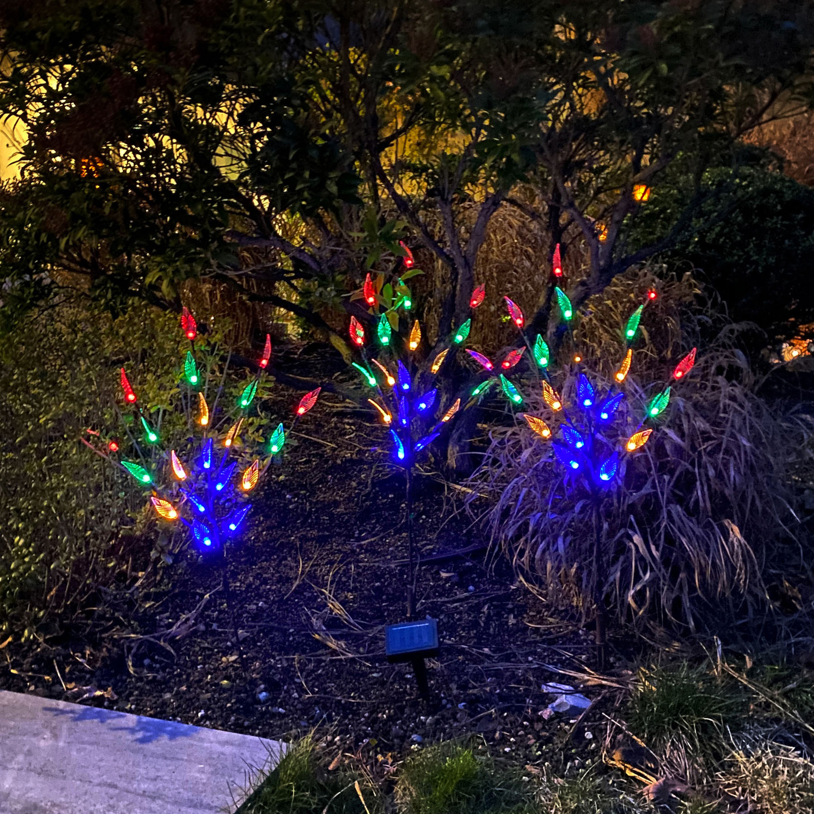 Lampa solarna LED Drzewo grot ziemny, 3-częściowa