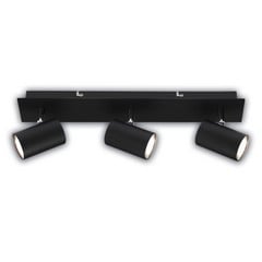 Lampa sufitowa Isil A, czarna, 3-punktowa, metalowa, obrotowa