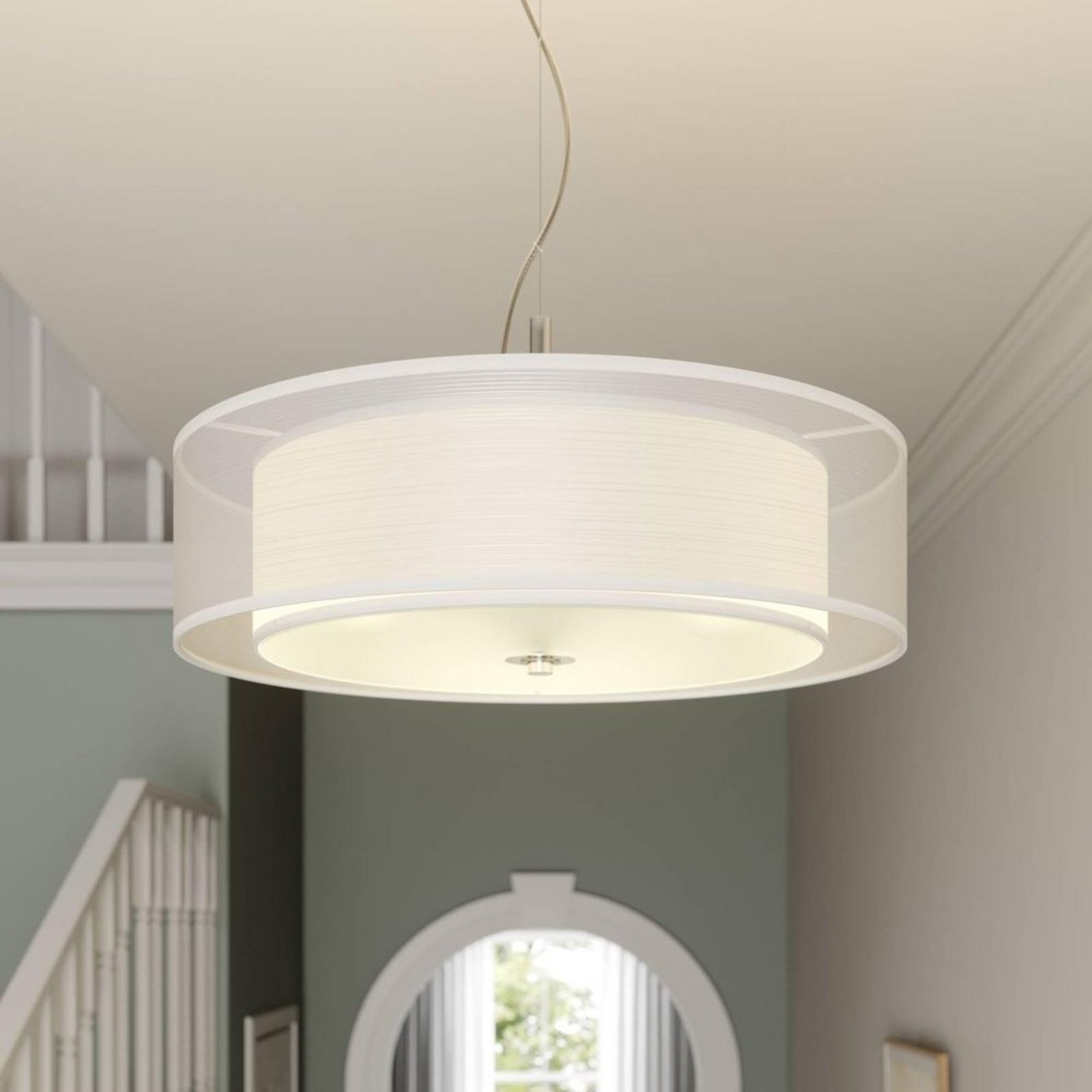 Pikka LED Lustră Pendul Ø50 White - Lindby