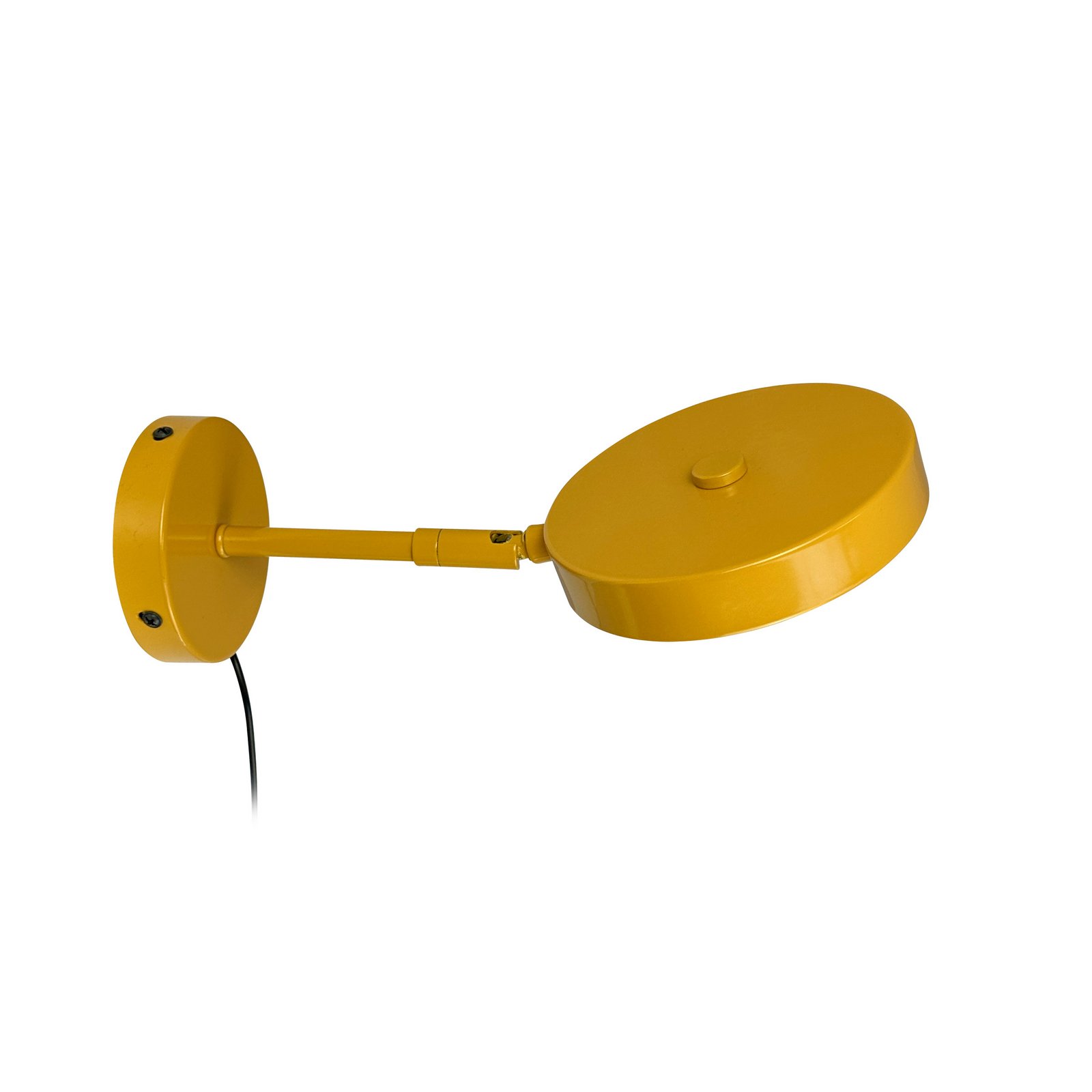 Dyberg Larsen LED sieninis šviestuvas „Starlight“, geltonas, Ø 14 cm,