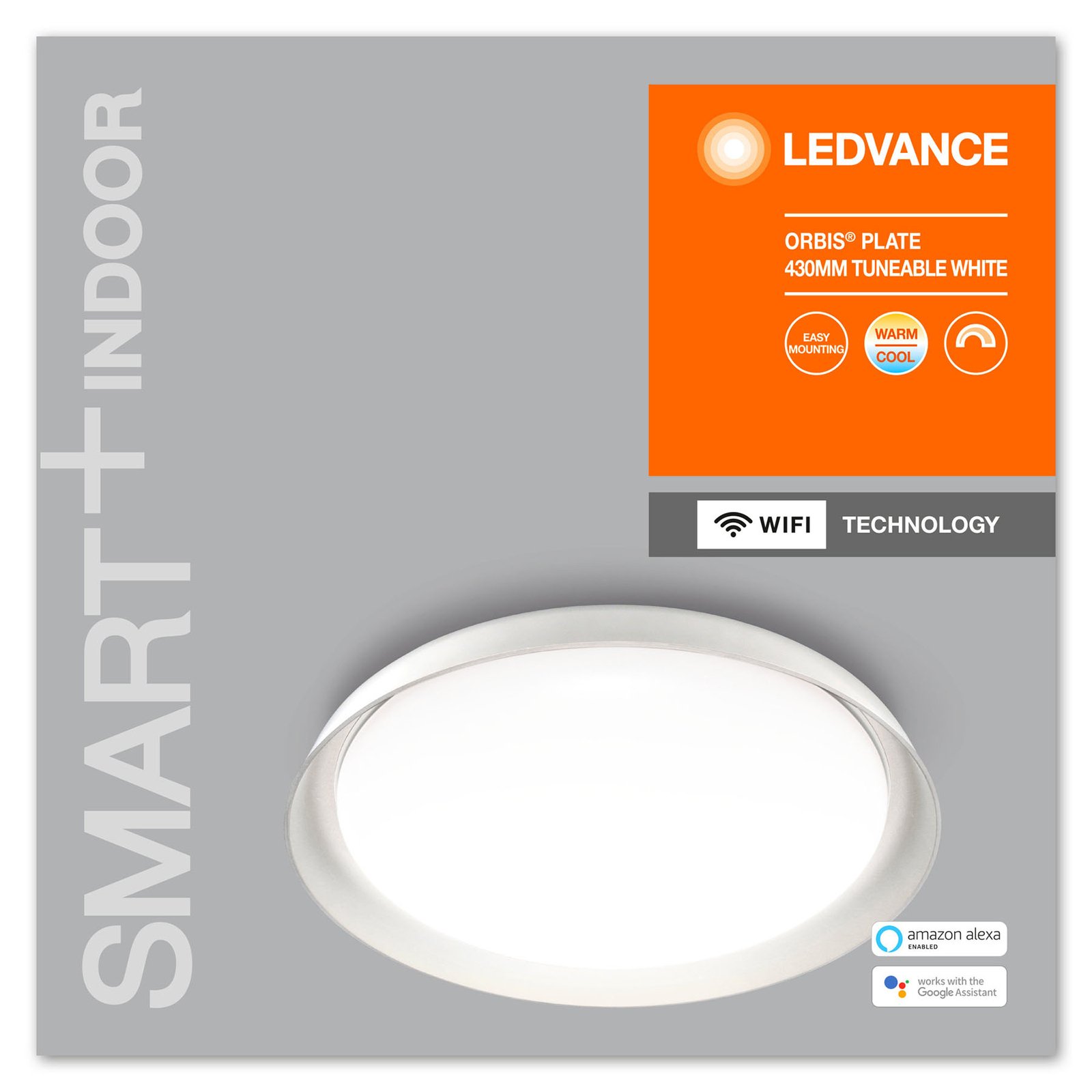 LEDVANCE SMART+ WiFi Orbis Plate CCT 43cm weiß