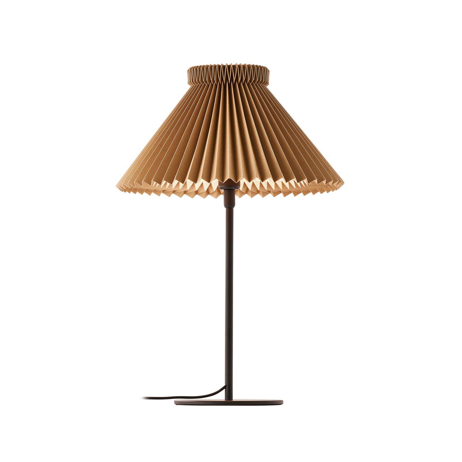 LE KLINT Tischleuchte LK 334, hellbraun, Papier, Höhe 50 cm