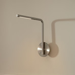 UMAGE LED-Wandlampe Omni Pivot, stahlfarben, dimmbar