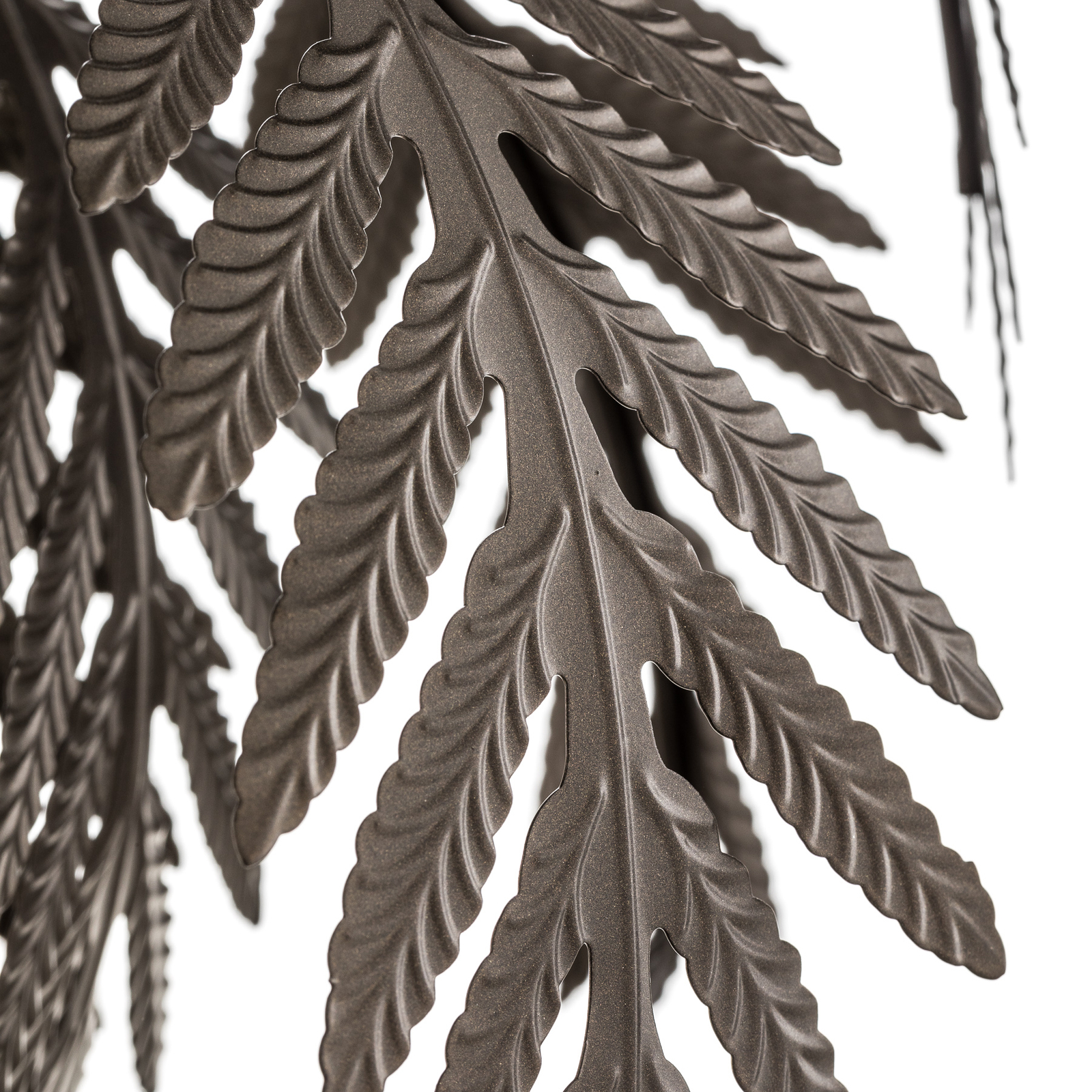 Suspension Dubaï, décor palmiers, Ø 46 cm, bronze