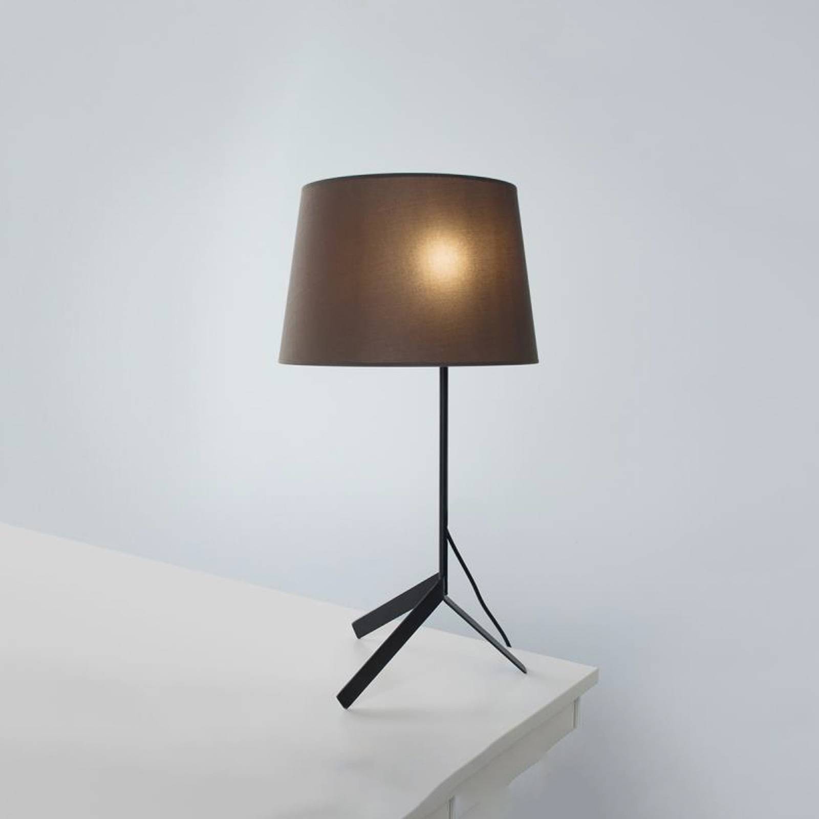 Bivio bordslampa med linskärm brun