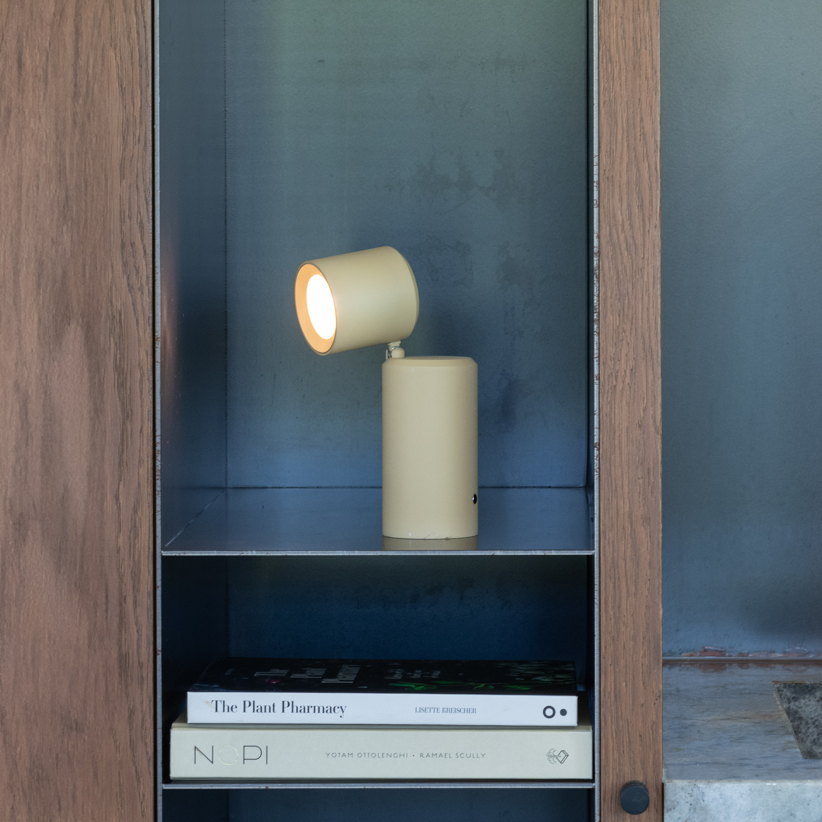 IT'S ABOUT ROMI LED-Akkutischlampe Milan, beige, 19 cm