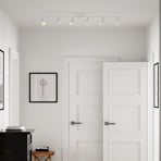 By Rydéns Correct ceiling spotlight, white, 6-bulb, metal, GU10