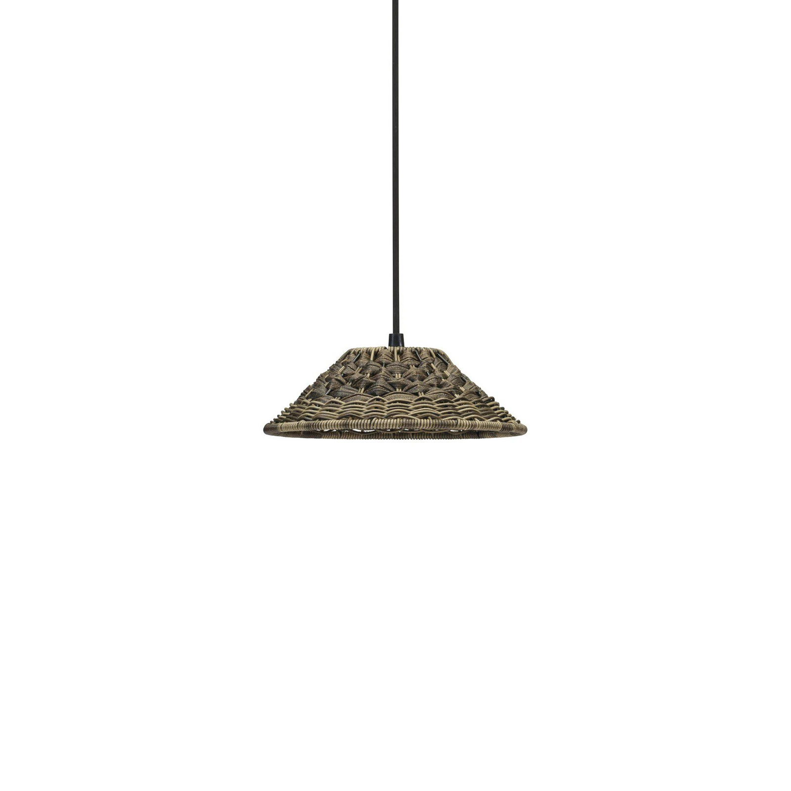 PR Home outdoor hanging light Lisen, Ø 27 cm, UK plug, natural