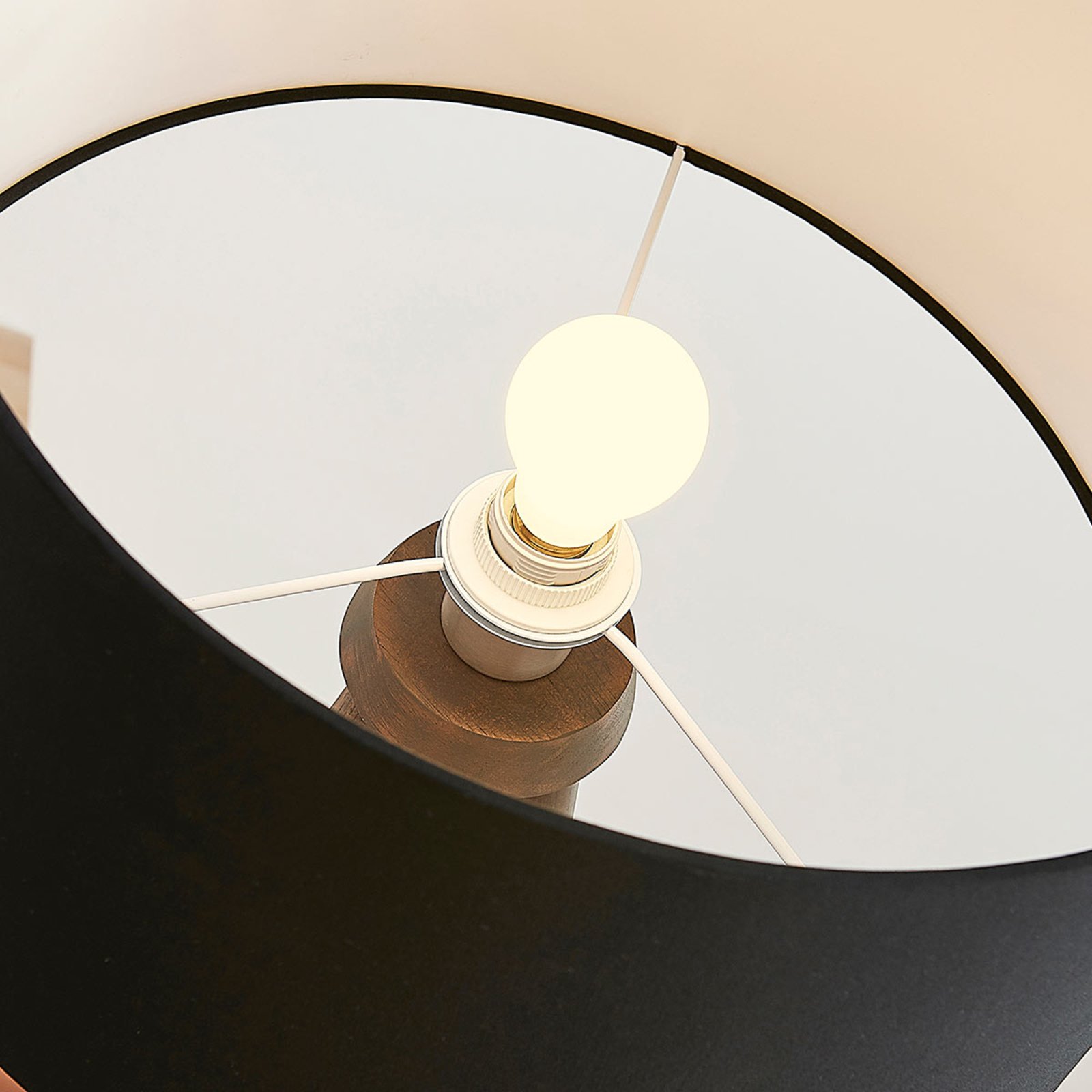 Majken Floor Lamp Dark Grey/Black - Lindby