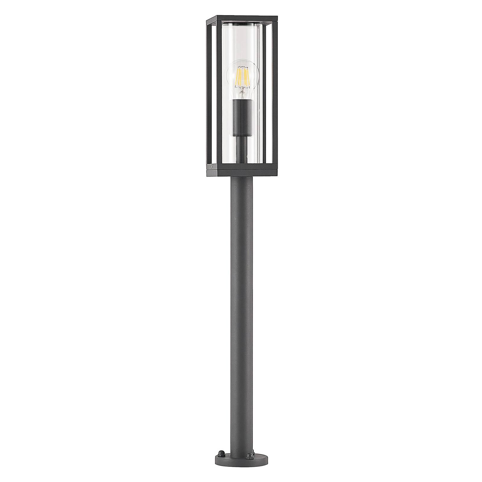 Lindby Pathway Light - Outdoor Bollard / Path Light - dimmable - Modern - Silver