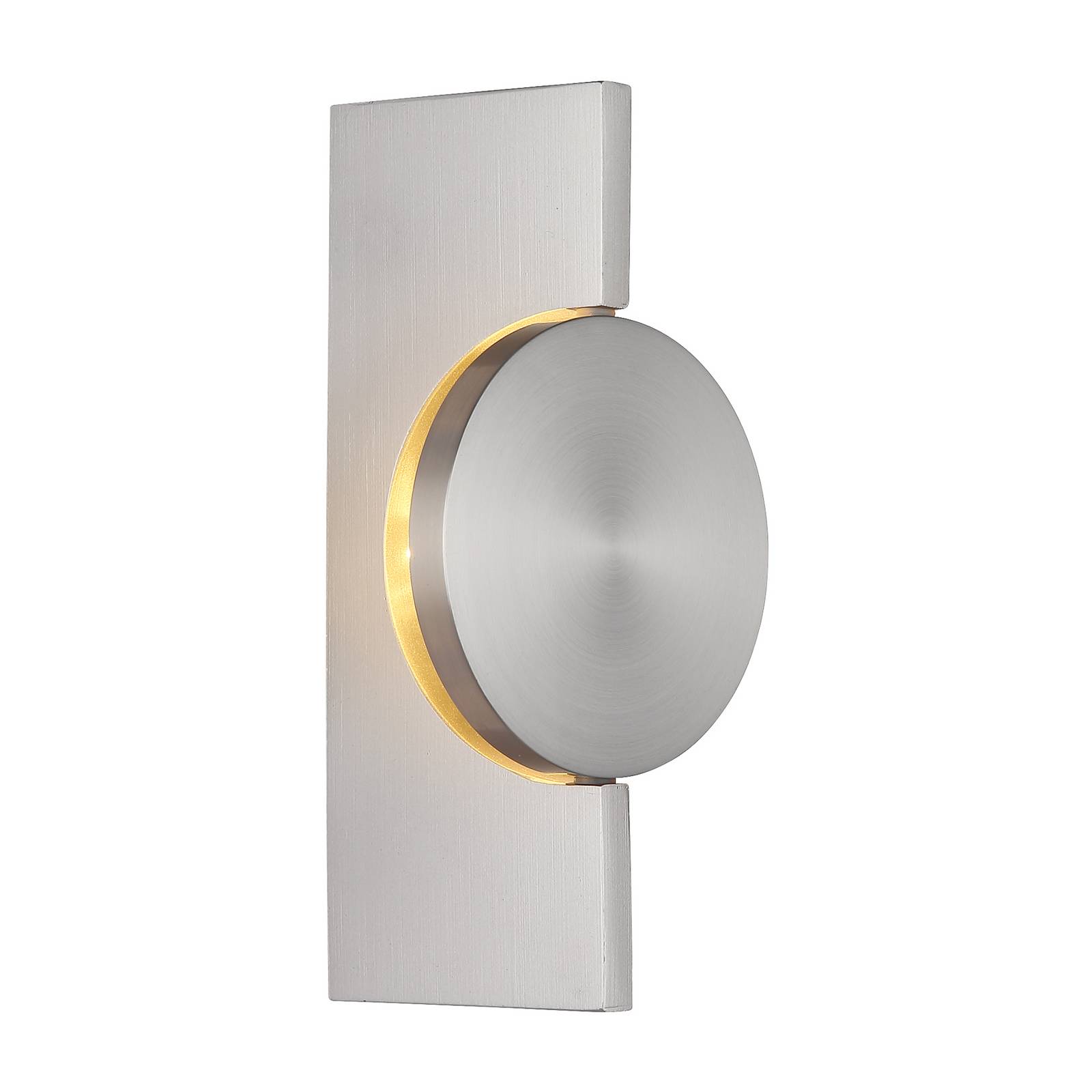 LED-Wandlampe Jasper, Höhe 20 cm, nickel matt, Metall