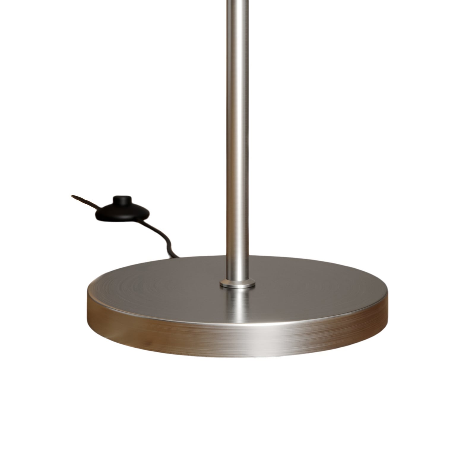 Lindby Stehlampe Sonika, 175 cm, nickelfarben, Glas, E27