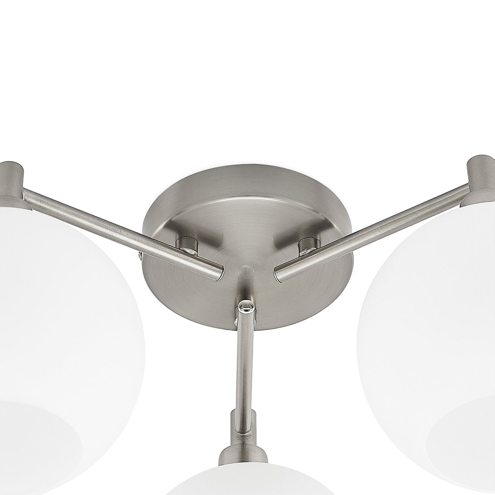 Lindby Jemissa Glas-Deckenlampe, 3-flammig, opal