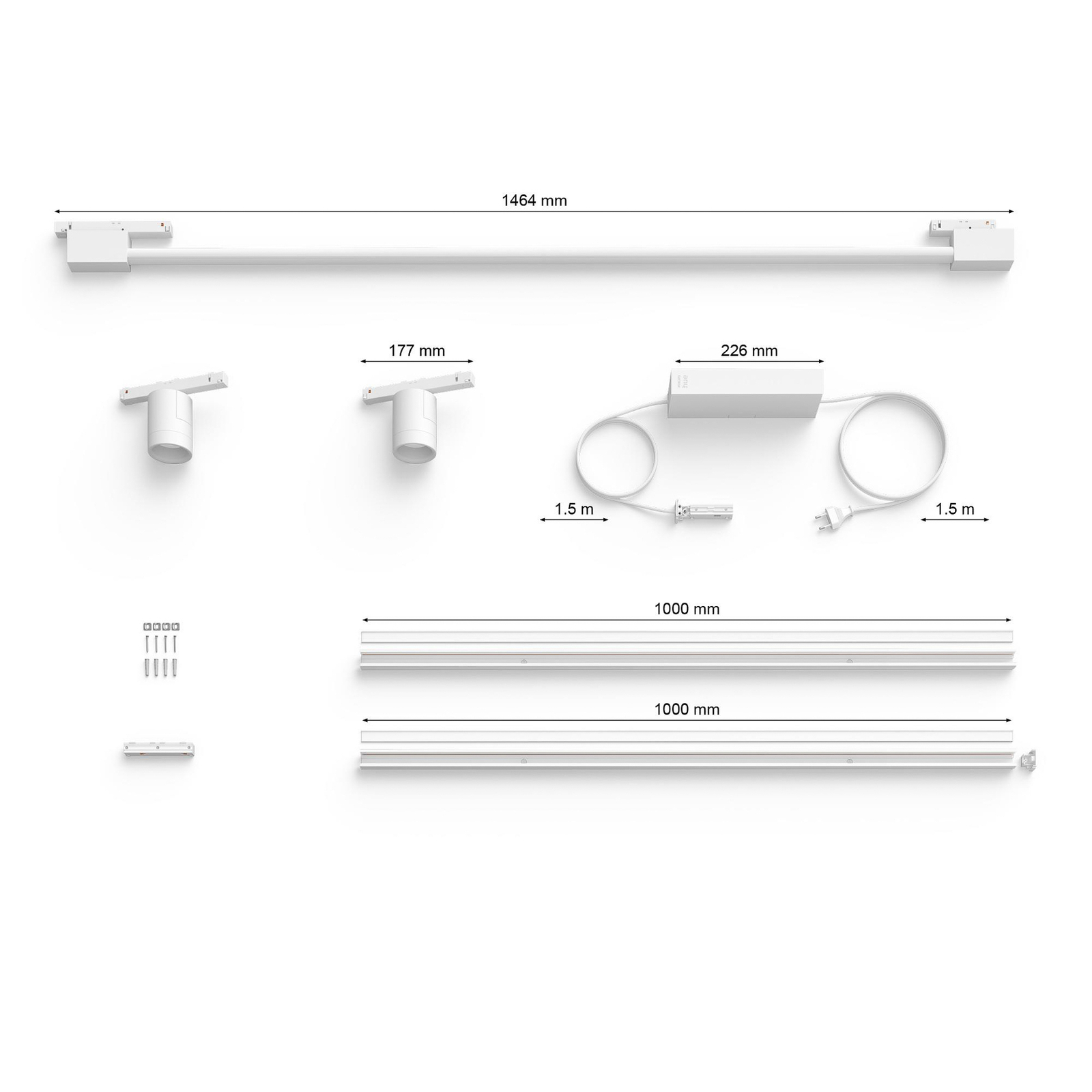 Philips Hue Perifo 2x Spots, Gradient Tube white