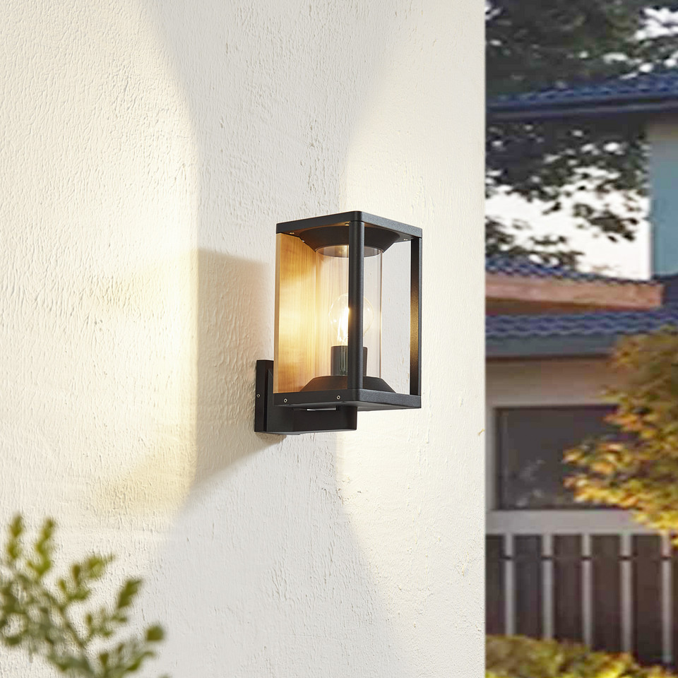 Lucande Candina Utomhus Vägglampa IP65, svart från Lucande