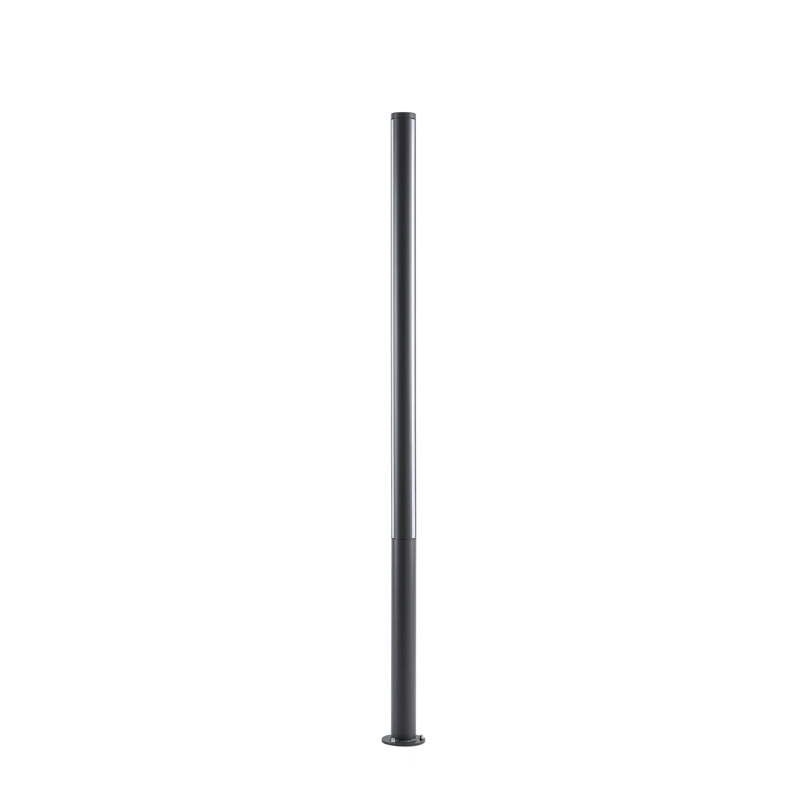 Lucande LED-utelampe Lynel, antrasitt, høyde 200 cm, IP54
