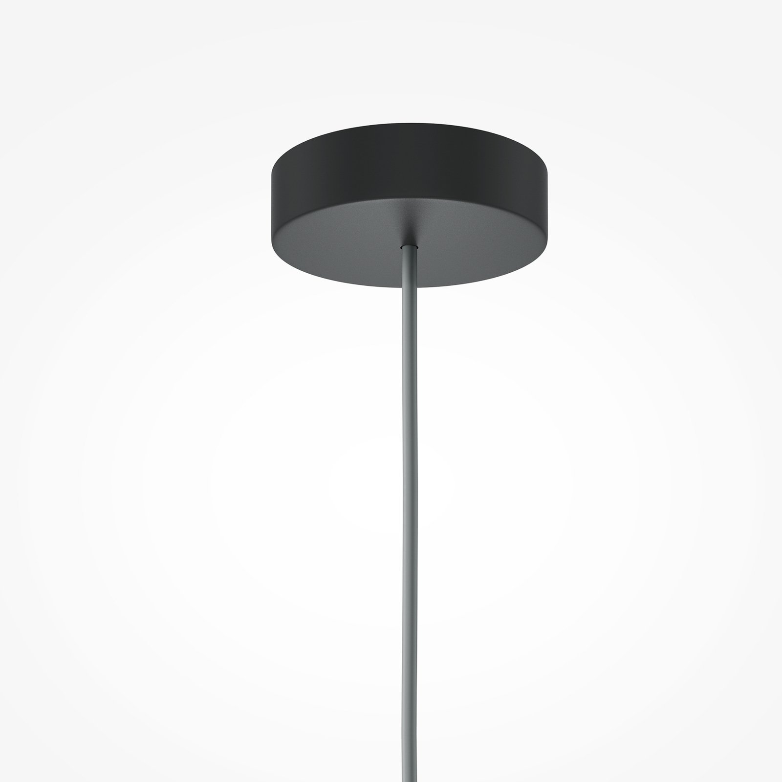 Maytoni pendant light Kyoto, black, Ø 10 cm, marble, glass