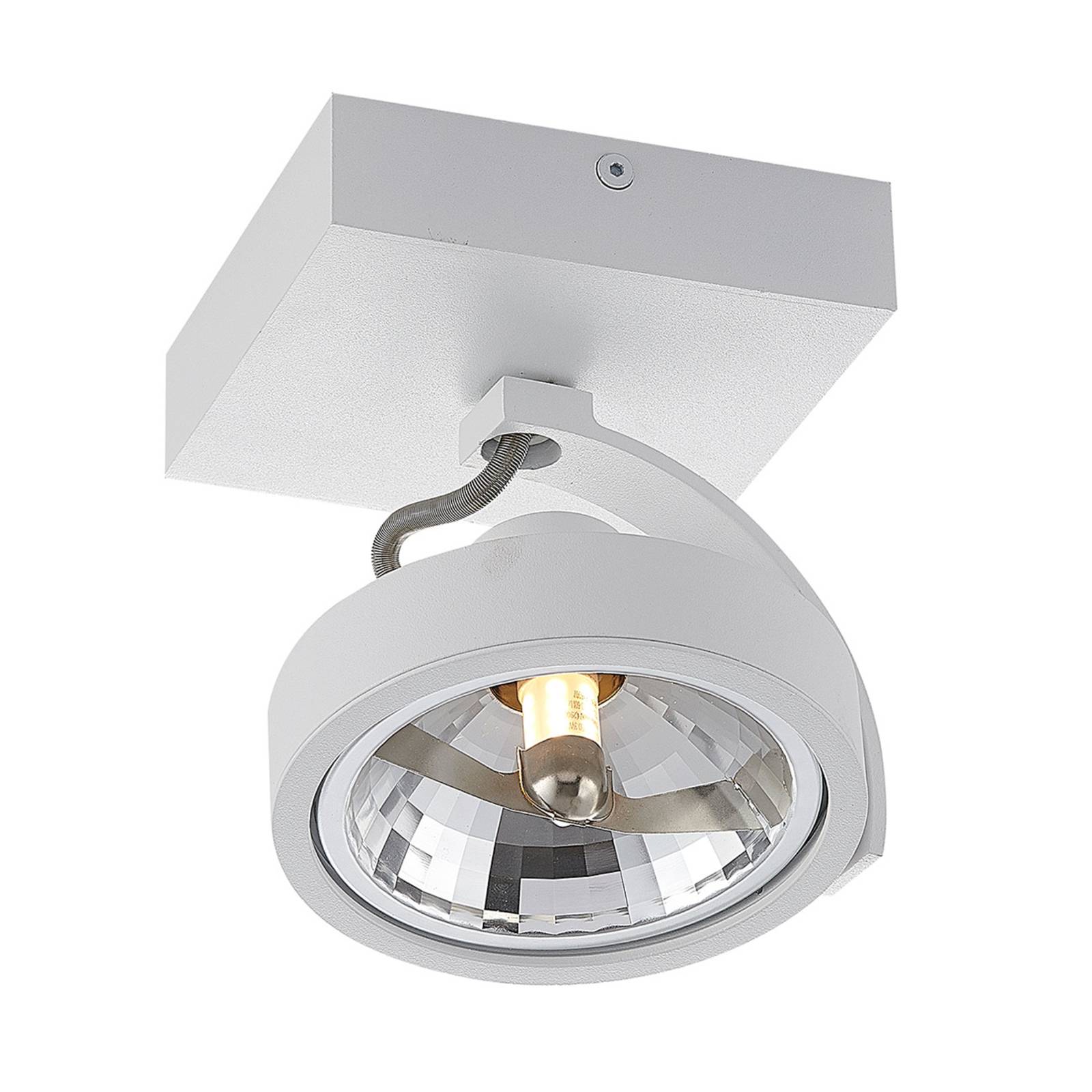 Arcchio Dagur spotlight pivotable in white, for Living / Dining Room, iron, aluminium, G9, 33 W, L: 12 cm, W: 12 cm, H: 17.1 cm