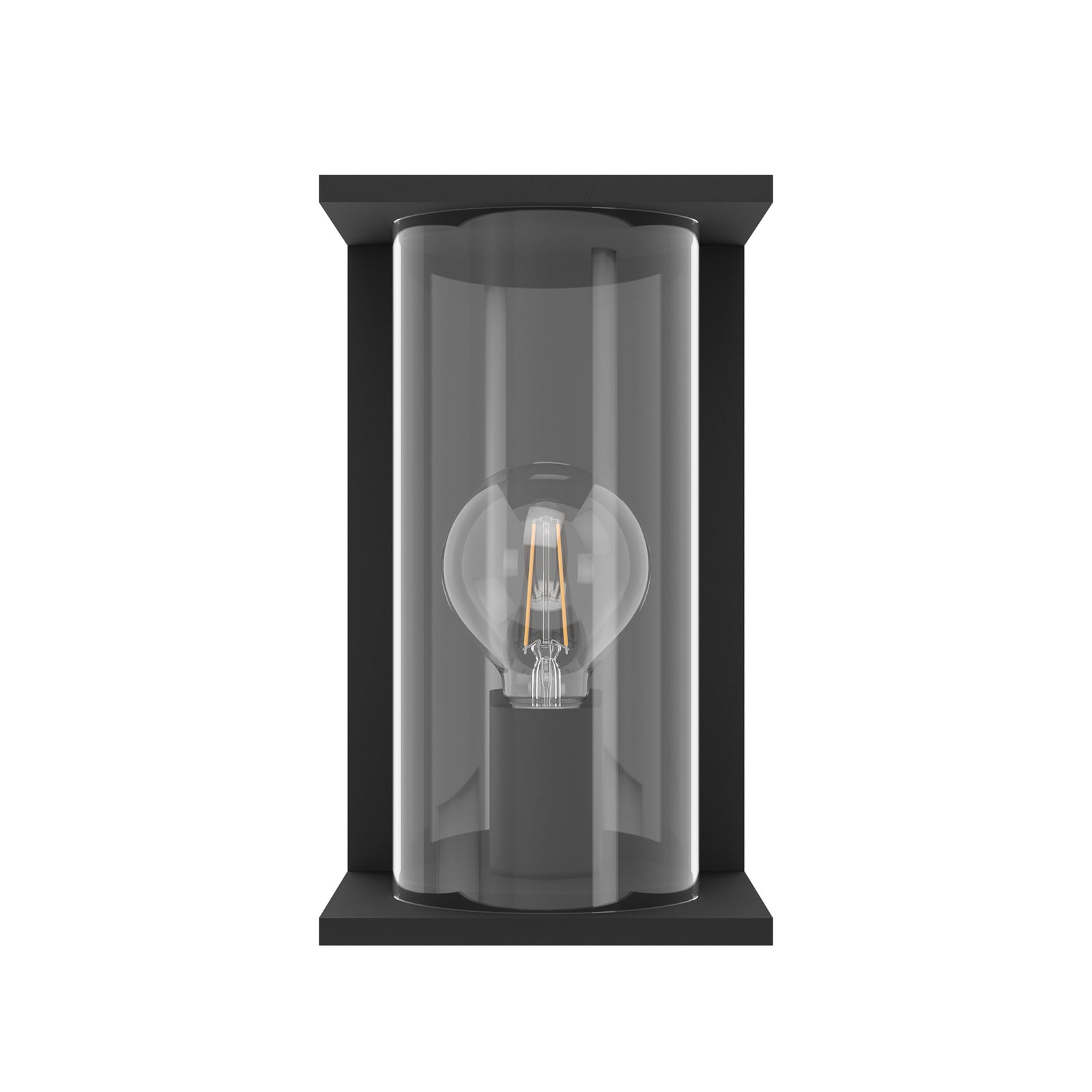 Zidna lampa Cascinetta za vanjsku upotrebu, širine 17 cm, crna, metalna