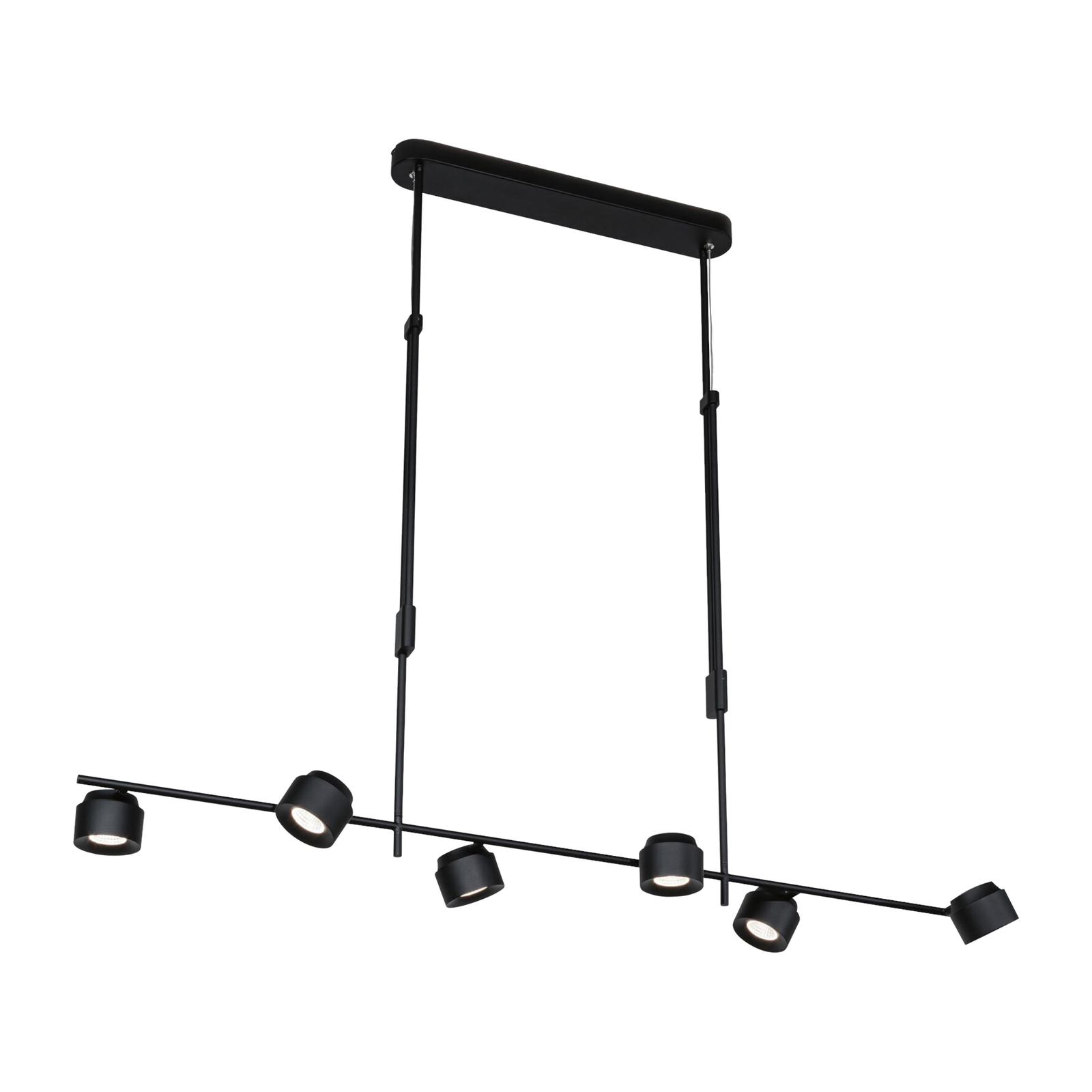 Puric Pane 6 Lámpara Colgante Fixed 3-step Negro - Paulmann
