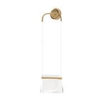 Maytoni LED wall light Cabaret, brass/clear, metal/glass