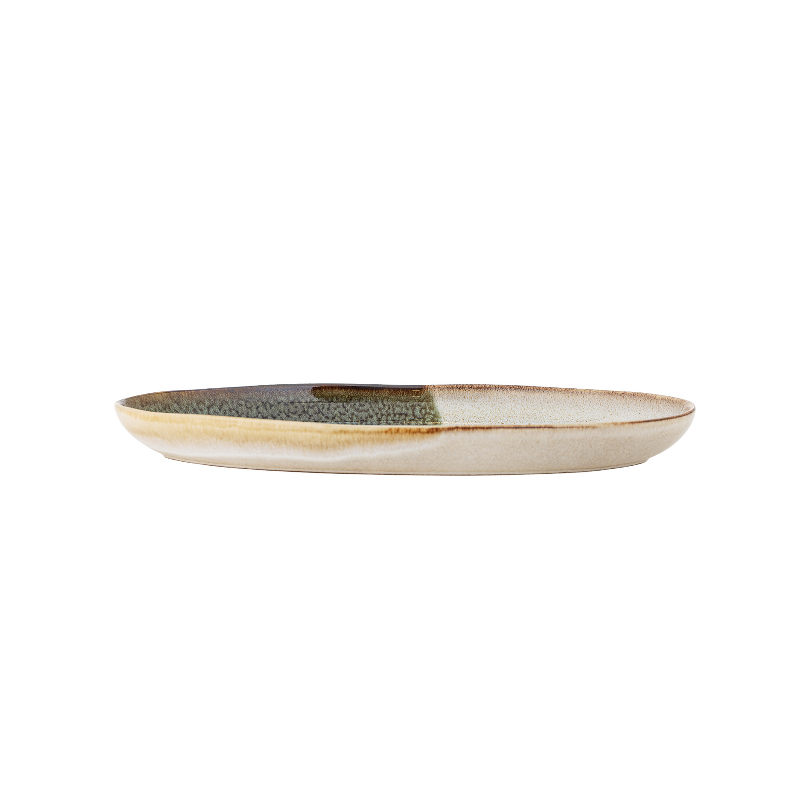 Podnos Jules, zelený/biely, dĺžka 34 cm – Bloomingville
