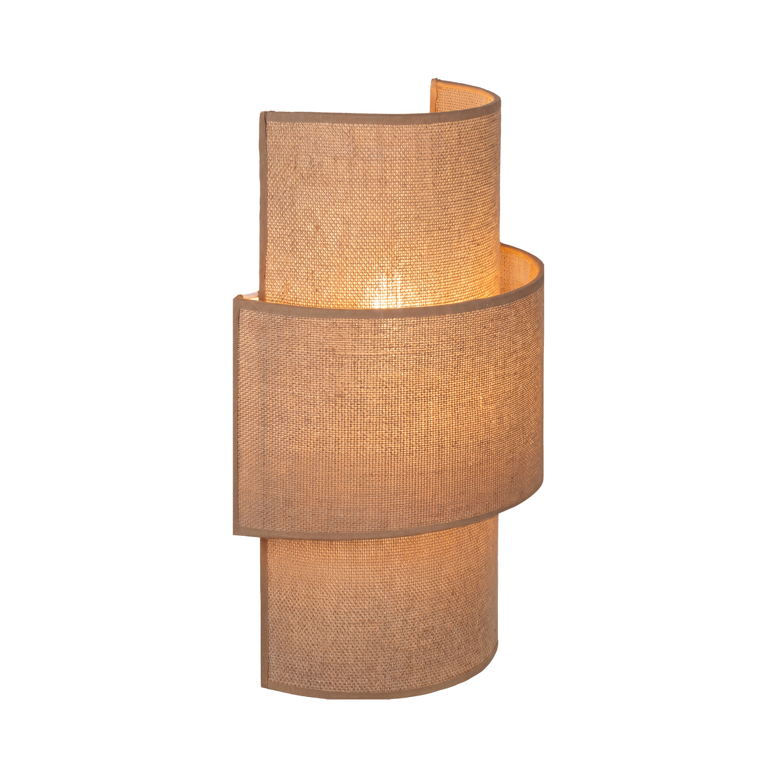 Aplique de pared «Nature», yute, altura 41 cm, tejido, luz hacia arriba/hacia Aplique de pared «Nature», yute, altura 41 cm, tejido, luz hacia arriba/hacia