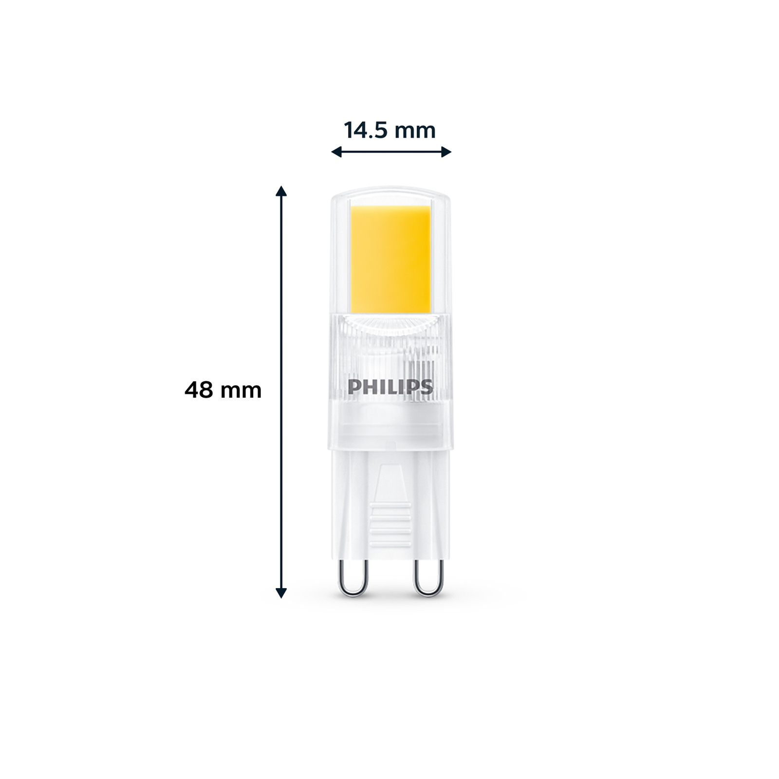 Lampada LED Philips G9 2W 220lm 2.700K transparente 3pcs