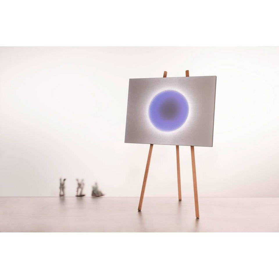 Ingo Maurer Moodmoon Framed Golvlampa RGBW White/Wood, guld / mässing från Ingo Maurer