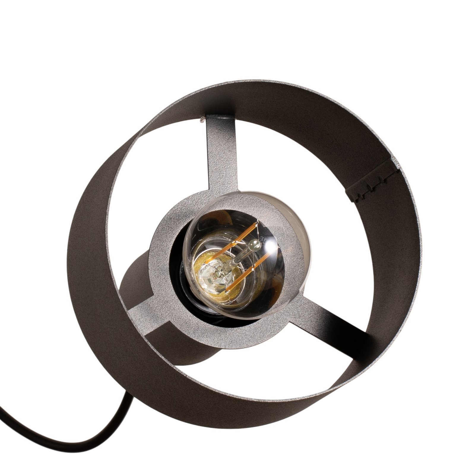 Rif 3 pendant light, olive green, round, 3-bulb, Ø 33 cm