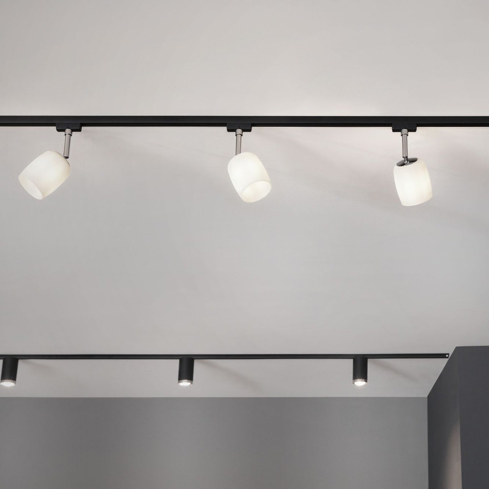 Paulmann URail Spot Pane 7W LED - Dimmbar Deckenstrahler Schwarz/Chrom