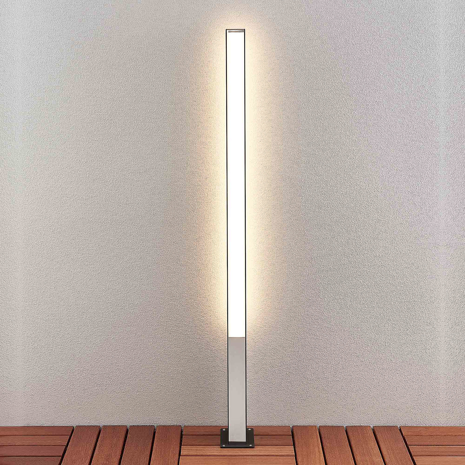 Lucande Aegisa słupek oświetleniowy LED, 110 cm