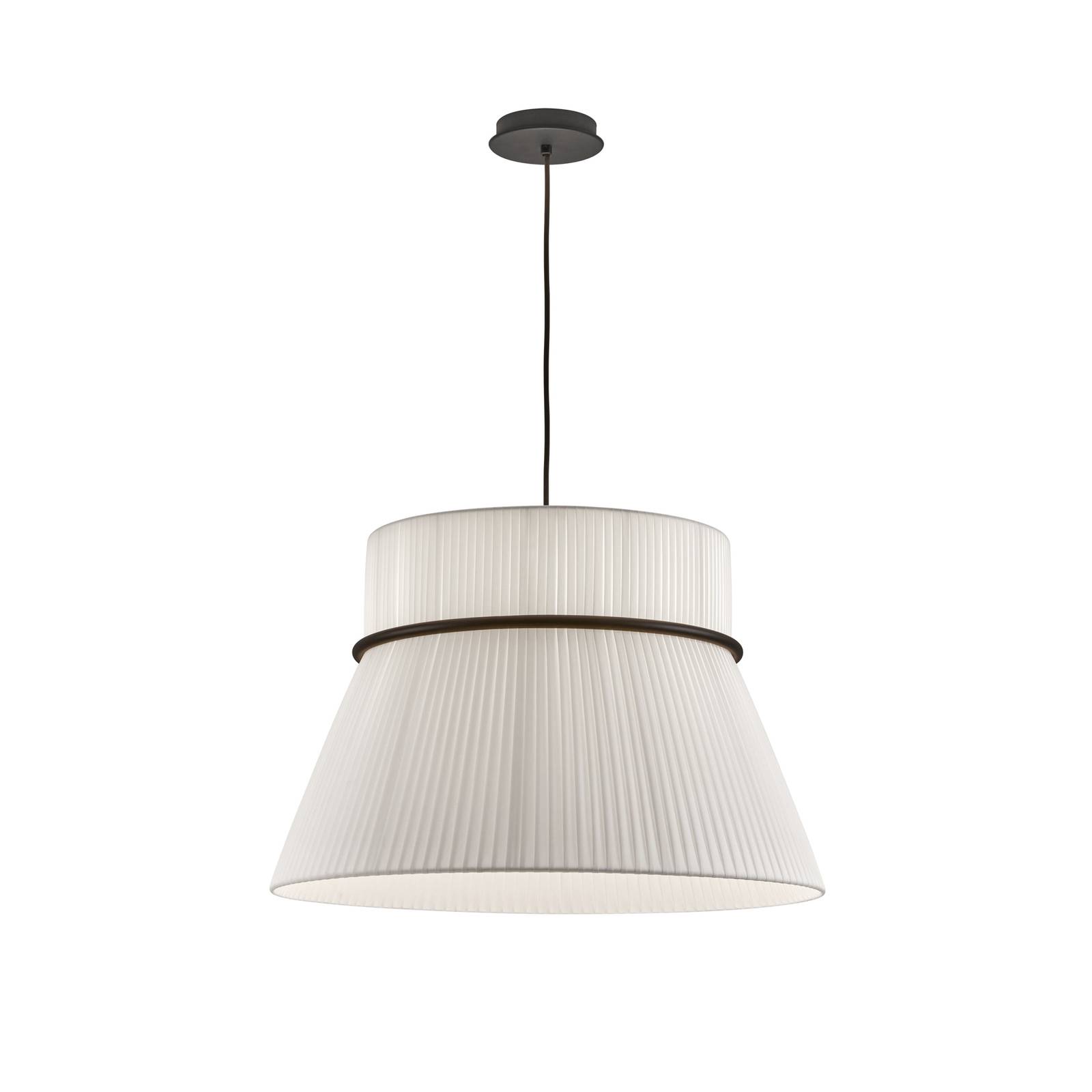 Bover suspension Folie S blanc/noir Ø 60 cm tissu