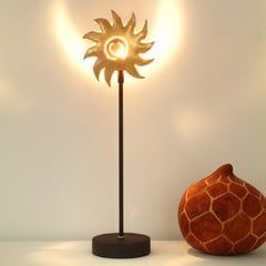 Lampada da tavolo di ferro SOLE ORO