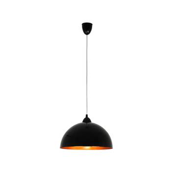 Hängelampe Hemisphere S, Ø33cm, schwarz/gold