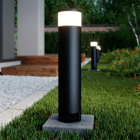 Lucande Corban lampioncino con sportello e 2 prese