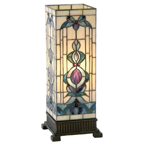 Stormlampe Kimberly i Tiffany-stil, 45 cm